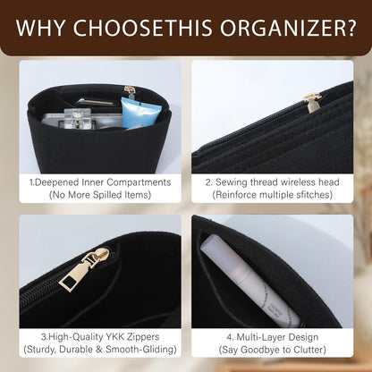 Purse Organizer Insert for Longchamp Le Pliage, Tote Bag Organizer