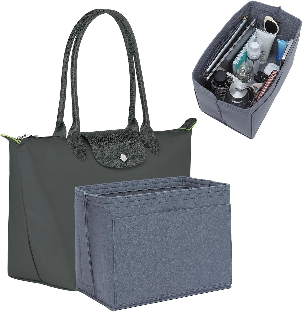Purse Organizer Insert for Longchamp Le Pliage, Tote Bag Organizer