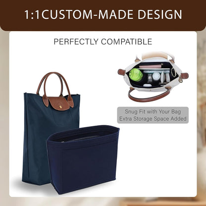Purse Organizer Insert for Longchamp Le Pliage, Tote Bag Organizer