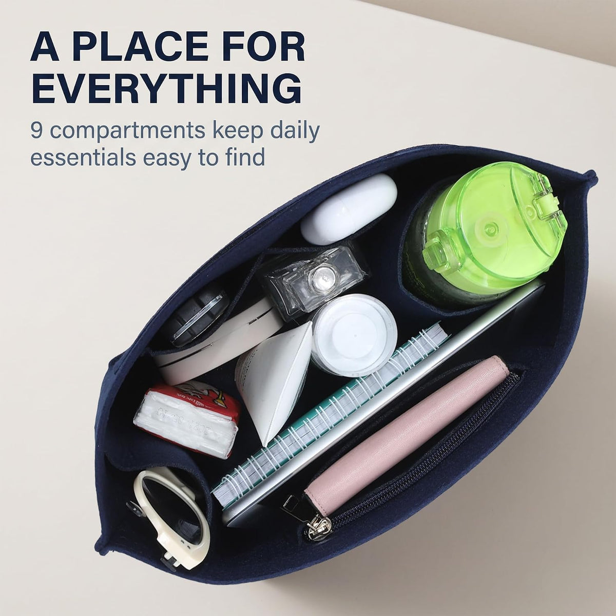 Purse Organizer Insert for Longchamp Le Pliage, Tote Bag Organizer