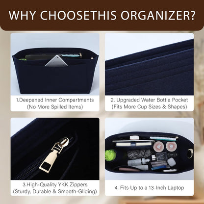 Purse Organizer Insert for Longchamp Le Pliage, Tote Bag Organizer