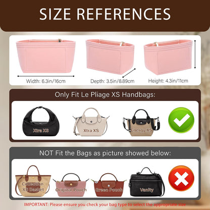 Purse Organizer Insert for Longchamp Le Pliage, Tote Bag Organizer