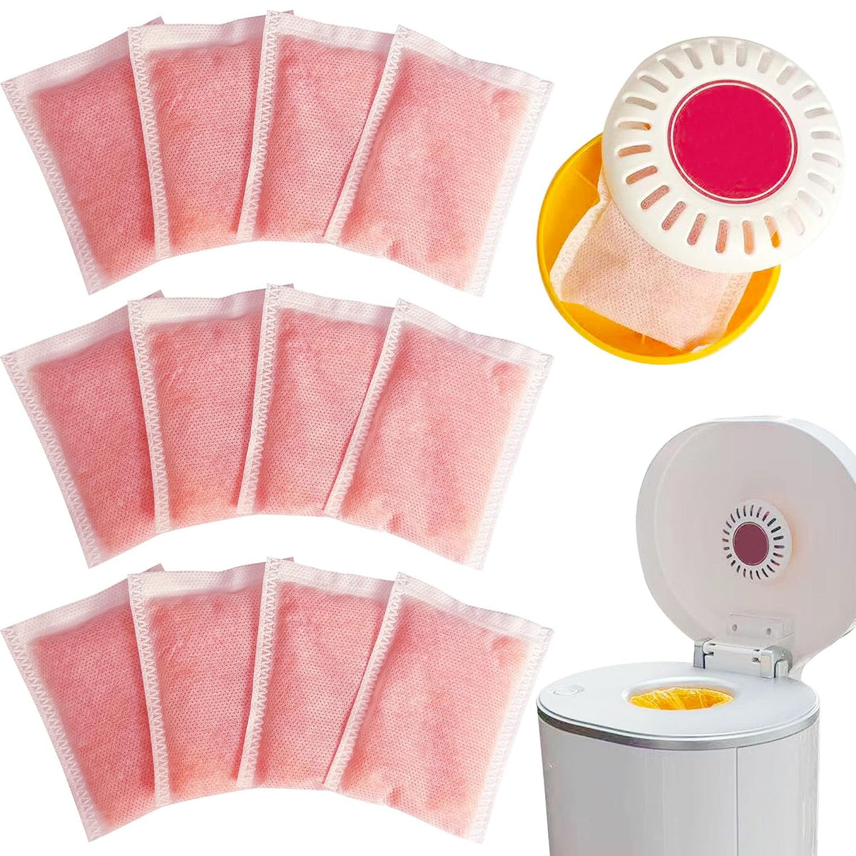 12 Pack Odor Eliminator Refills for Munchkin Step Diaper Pail