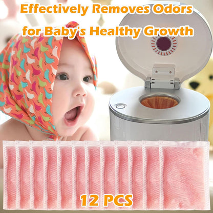 12 Pack Odor Eliminator Refills for Munchkin Step Diaper Pail
