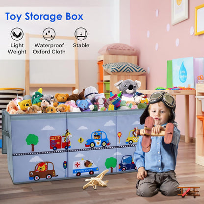 Large Toy Box Collapsible Chest Organizer with Flip Lid for Kids