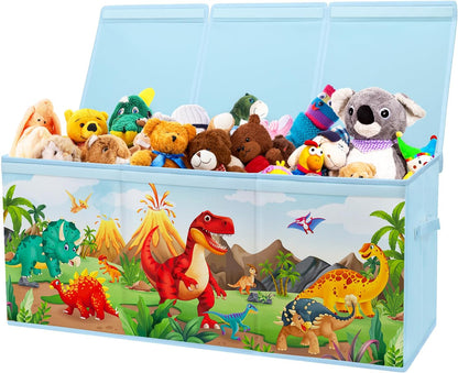 Large Toy Box Collapsible Chest Organizer with Flip Lid for Kids