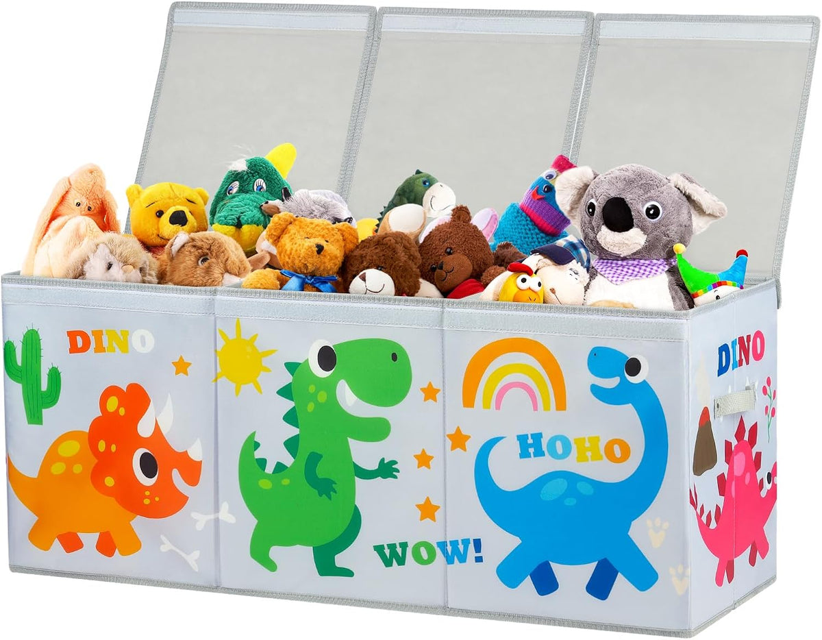 Large Toy Box Collapsible Chest Organizer with Flip Lid for Kids