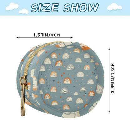 Boho Rainbow Baby Pacifier Holder Case, Dustproof Portable Storage Box for Diaper Bag Purse, Pacifier Storage Container for Boys & Girls