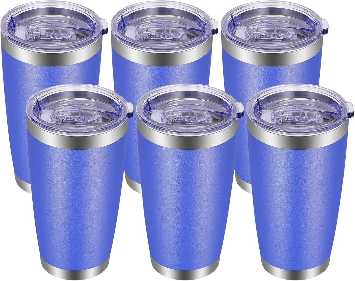 20oz Tumbler with Lid and Straw Stainless Steel Tumbler Cup Vacuum Insulated Double Wall Travel Coffee Mug Powder Coated Coffee Cup, Orange, 1 Pack