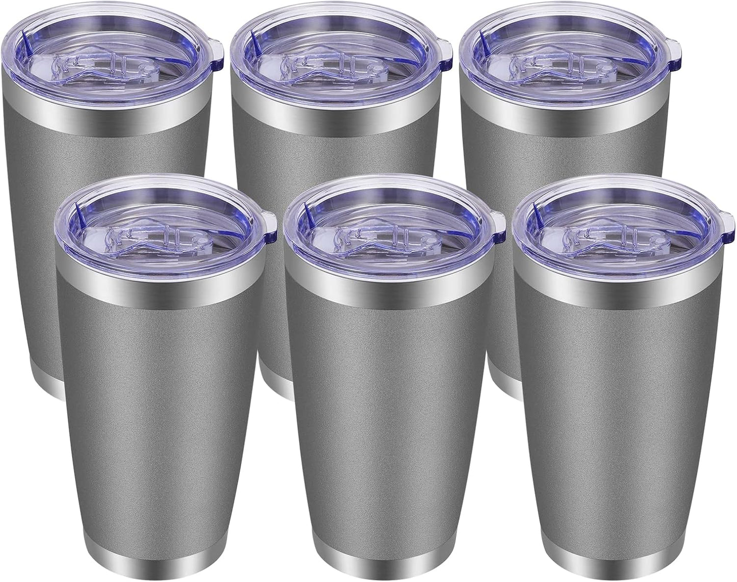 20oz Tumbler with Lid and Straw Stainless Steel Tumbler Cup Vacuum Insulated Double Wall Travel Coffee Mug Powder Coated Coffee Cup, Orange, 1 Pack