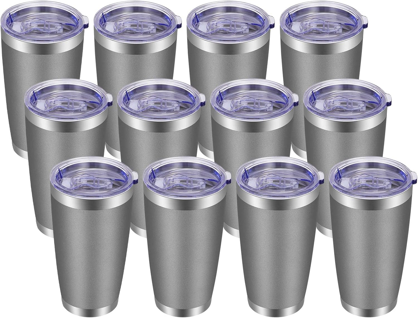20oz Tumbler with Lid and Straw Stainless Steel Tumbler Cup Vacuum Insulated Double Wall Travel Coffee Mug Powder Coated Coffee Cup, Orange, 1 Pack