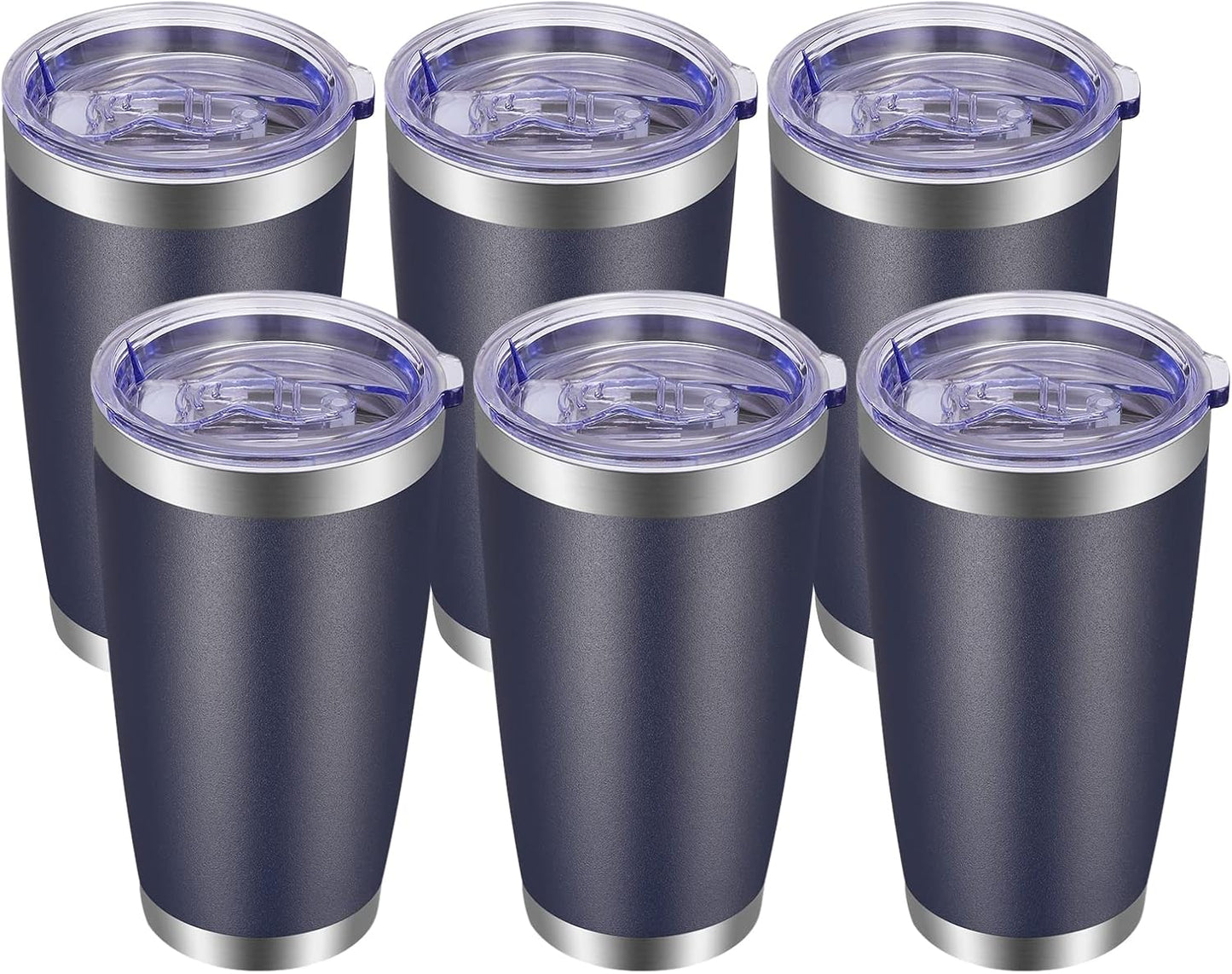 20oz Tumbler with Lid and Straw Stainless Steel Tumbler Cup Vacuum Insulated Double Wall Travel Coffee Mug Powder Coated Coffee Cup, Orange, 1 Pack