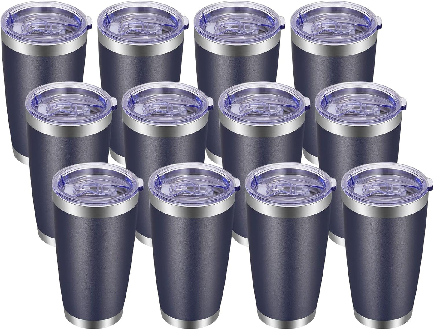 20oz Tumbler with Lid and Straw Stainless Steel Tumbler Cup Vacuum Insulated Double Wall Travel Coffee Mug Powder Coated Coffee Cup, Orange, 1 Pack