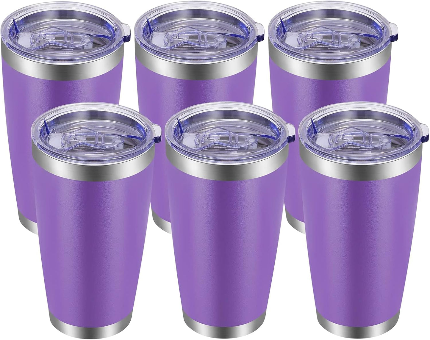 20oz Tumbler with Lid and Straw Stainless Steel Tumbler Cup Vacuum Insulated Double Wall Travel Coffee Mug Powder Coated Coffee Cup, Orange, 1 Pack