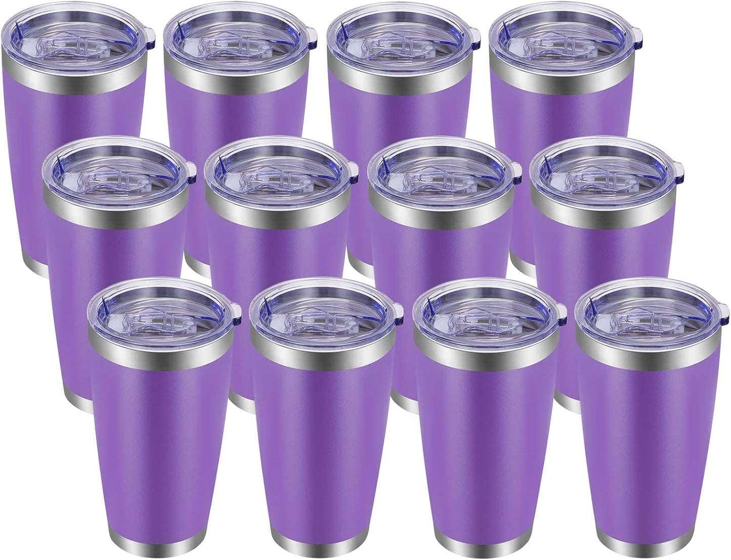 20oz Tumbler with Lid and Straw Stainless Steel Tumbler Cup Vacuum Insulated Double Wall Travel Coffee Mug Powder Coated Coffee Cup, Orange, 1 Pack