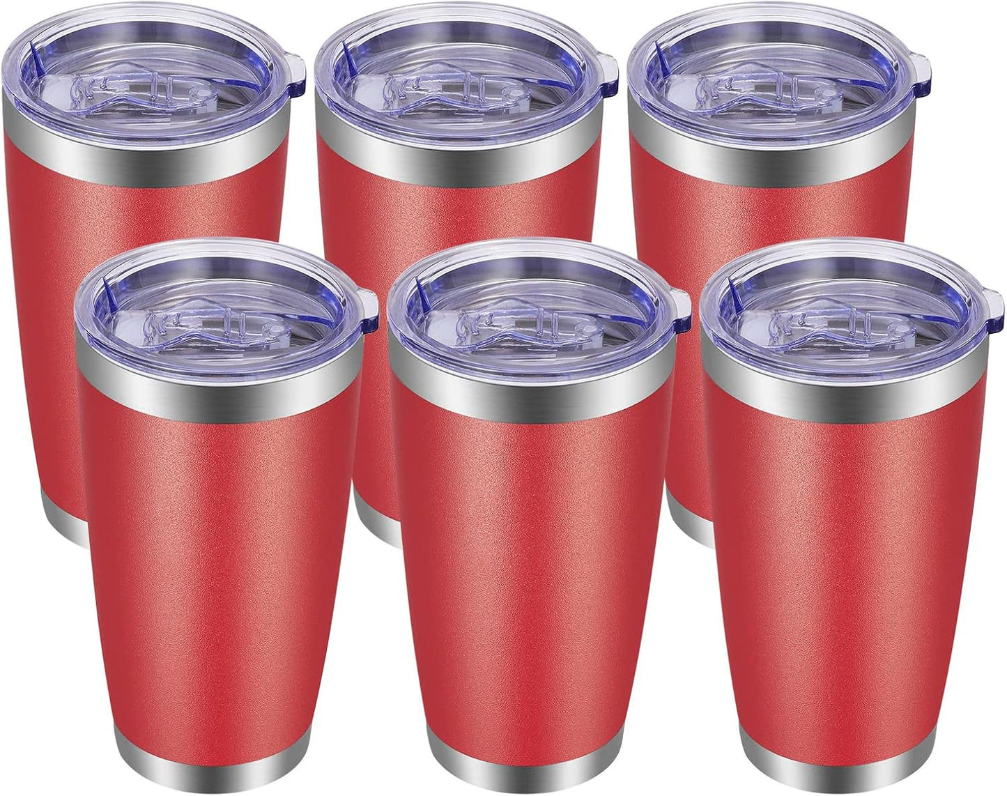 20oz Tumbler with Lid and Straw Stainless Steel Tumbler Cup Vacuum Insulated Double Wall Travel Coffee Mug Powder Coated Coffee Cup, Orange, 1 Pack