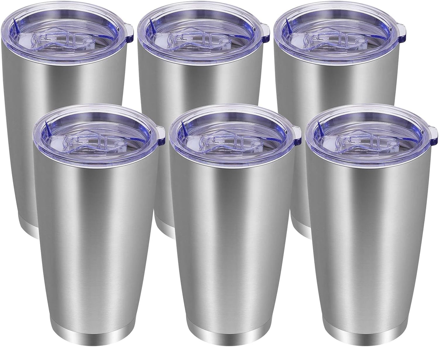 20oz Tumbler with Lid and Straw Stainless Steel Tumbler Cup Vacuum Insulated Double Wall Travel Coffee Mug Powder Coated Coffee Cup, Orange, 1 Pack