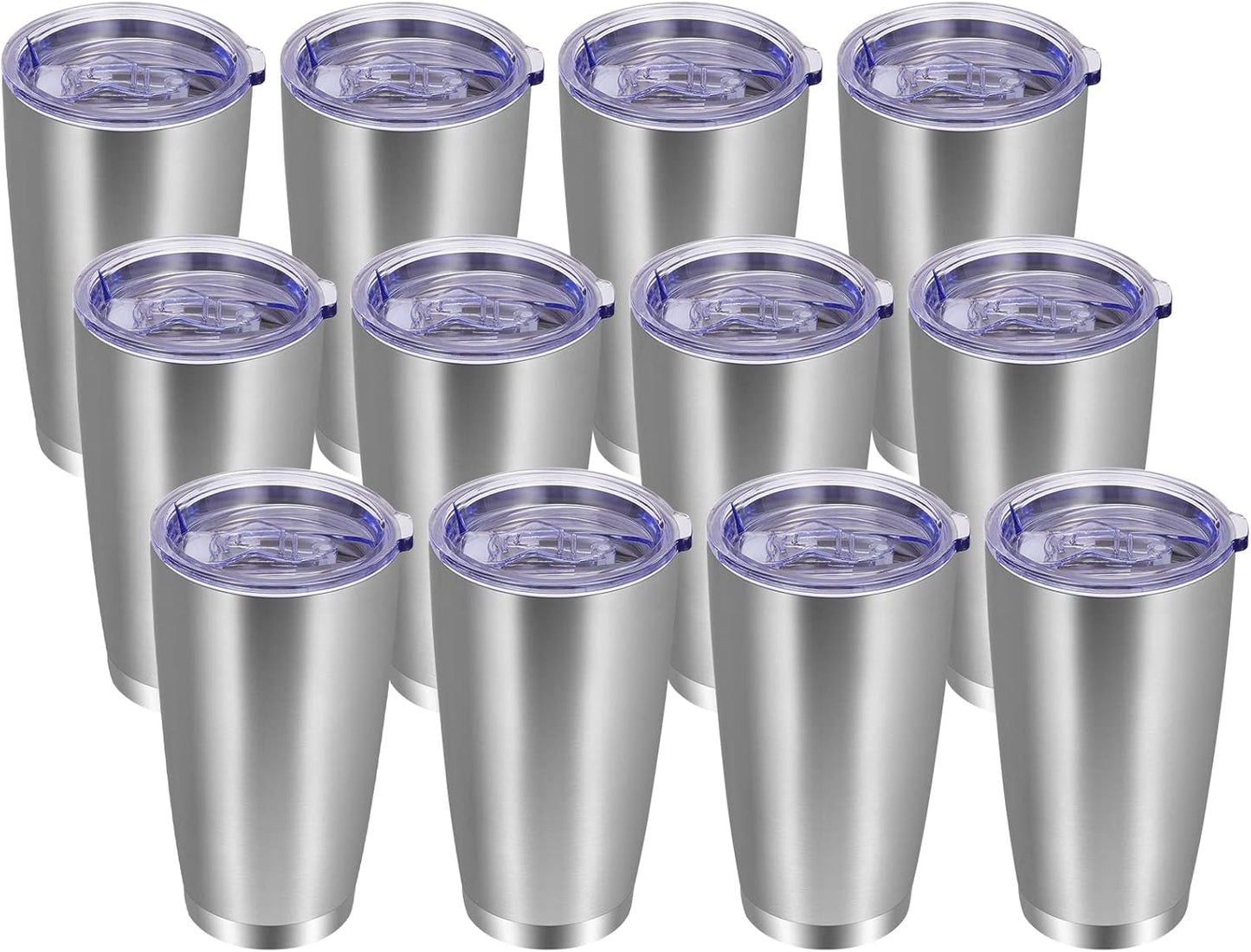 20oz Tumbler with Lid and Straw Stainless Steel Tumbler Cup Vacuum Insulated Double Wall Travel Coffee Mug Powder Coated Coffee Cup, Orange, 1 Pack