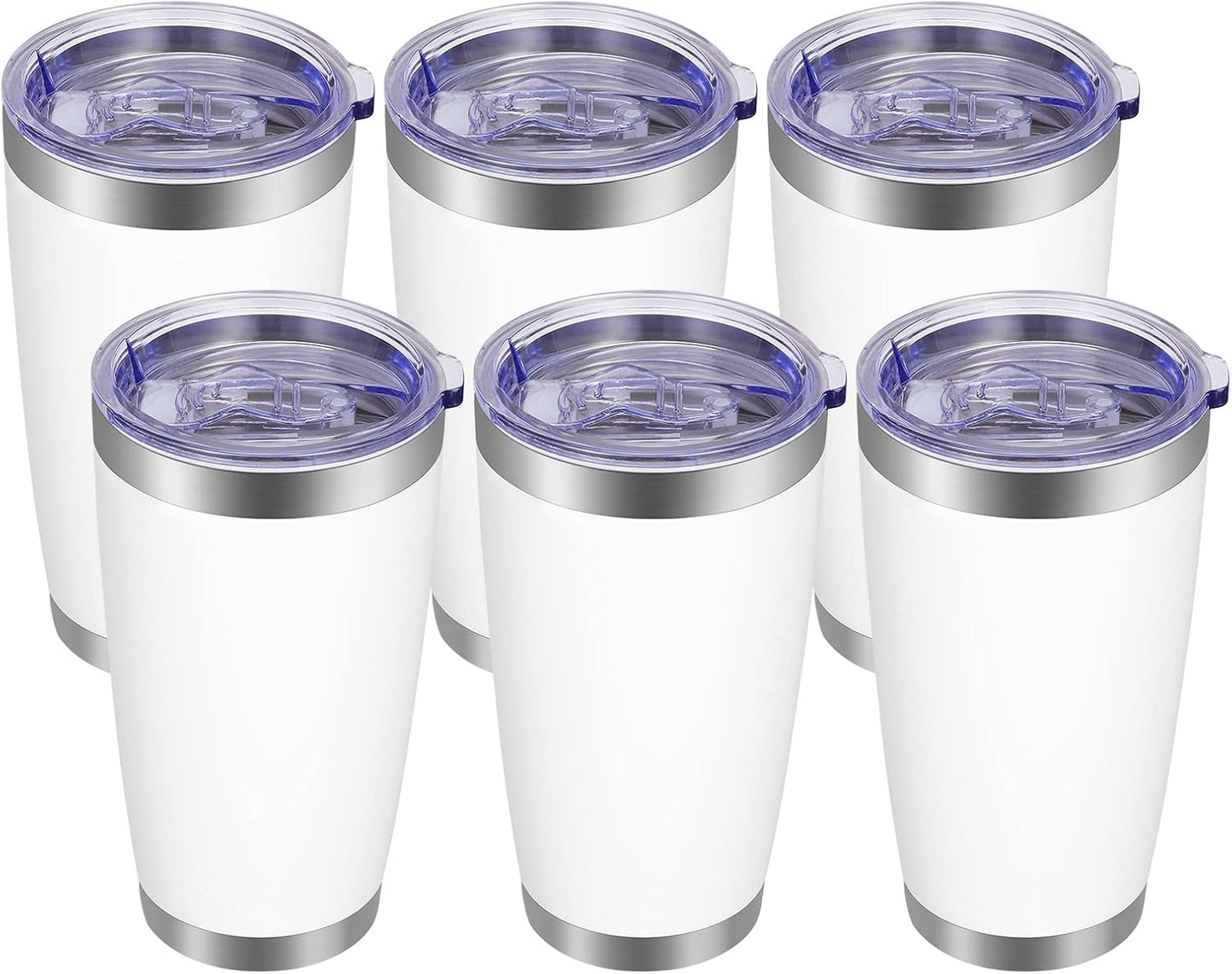 20oz Tumbler with Lid and Straw Stainless Steel Tumbler Cup Vacuum Insulated Double Wall Travel Coffee Mug Powder Coated Coffee Cup, Orange, 1 Pack