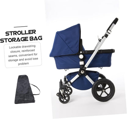 Stroller Storage Bag for Airplane Travel 47.24In Water-Resistant Heavy-Duty Gate Check Cover with Lockable Drawstring and Dual Shoulder Straps Compatible with Most Baby Strollers