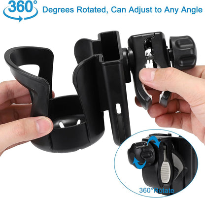 Walker Cup Holder with Phone Holder, Wheelchair Cup Holder, Cup Phone Holder for Walker, Wheelchair, Rollator, Mobility Scooter
