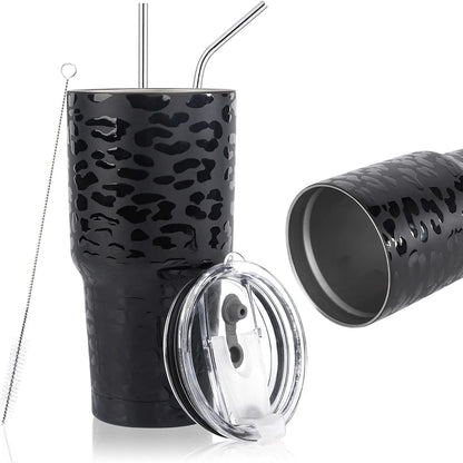 D·S 30 oz Navy Tumbler Double Wall Vacuum Insulated Travel Coffee Mug | Double Wall Vacuum Suit Cold and Hot Drink Fits in standard car cup holders With Splash-Proof Lid