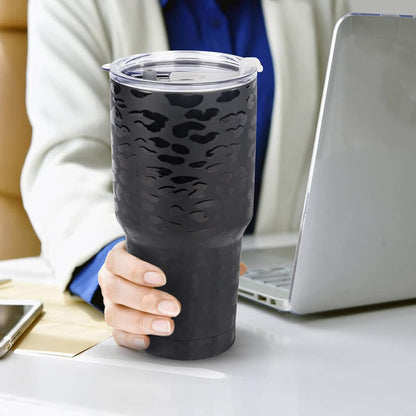 D·S 30 oz Navy Tumbler Double Wall Vacuum Insulated Travel Coffee Mug | Double Wall Vacuum Suit Cold and Hot Drink Fits in standard car cup holders With Splash-Proof Lid