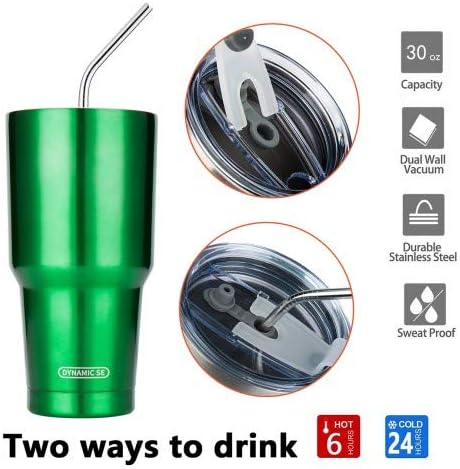 D·S 30 oz Navy Tumbler Double Wall Vacuum Insulated Travel Coffee Mug | Double Wall Vacuum Suit Cold and Hot Drink Fits in standard car cup holders With Splash-Proof Lid