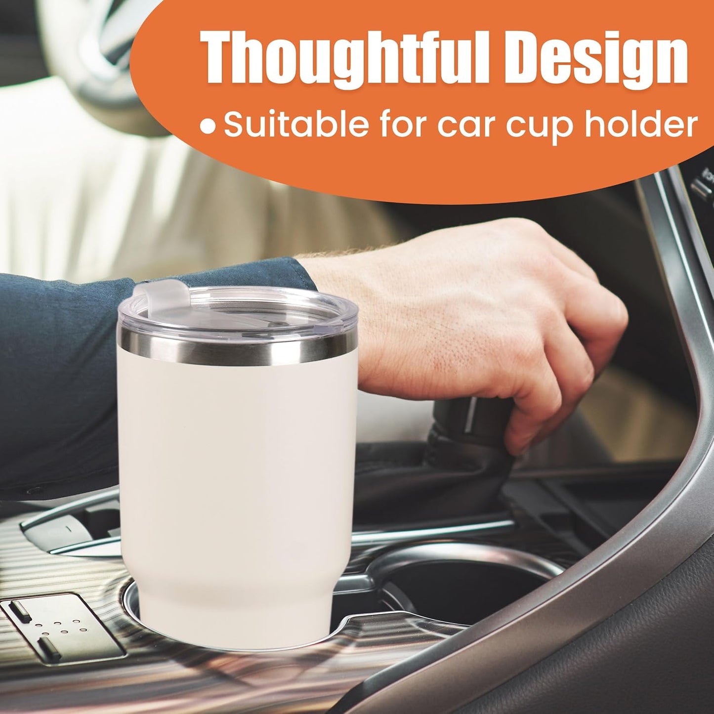 D·S 30 oz Navy Tumbler Double Wall Vacuum Insulated Travel Coffee Mug | Double Wall Vacuum Suit Cold and Hot Drink Fits in standard car cup holders With Splash-Proof Lid
