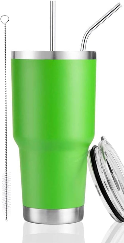 D·S 30 oz Navy Tumbler Double Wall Vacuum Insulated Travel Coffee Mug | Double Wall Vacuum Suit Cold and Hot Drink Fits in standard car cup holders With Splash-Proof Lid