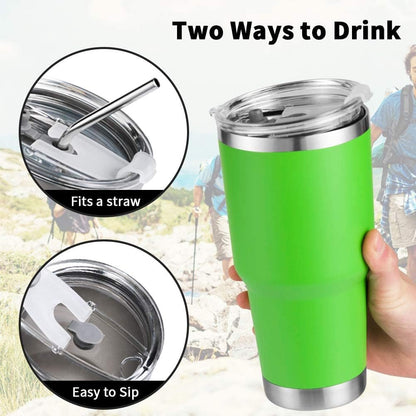 D·S 30 oz Navy Tumbler Double Wall Vacuum Insulated Travel Coffee Mug | Double Wall Vacuum Suit Cold and Hot Drink Fits in standard car cup holders With Splash-Proof Lid