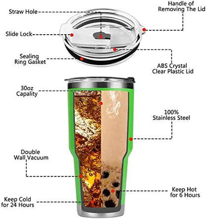 D·S 30 oz Navy Tumbler Double Wall Vacuum Insulated Travel Coffee Mug | Double Wall Vacuum Suit Cold and Hot Drink Fits in standard car cup holders With Splash-Proof Lid