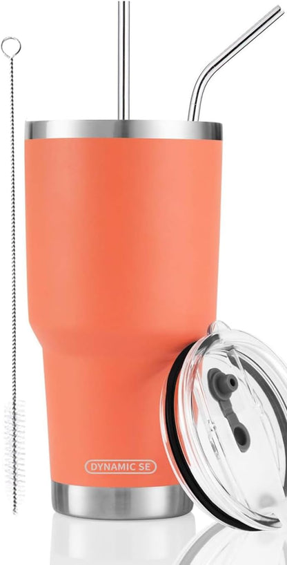 D·S 30 oz Navy Tumbler Double Wall Vacuum Insulated Travel Coffee Mug | Double Wall Vacuum Suit Cold and Hot Drink Fits in standard car cup holders With Splash-Proof Lid
