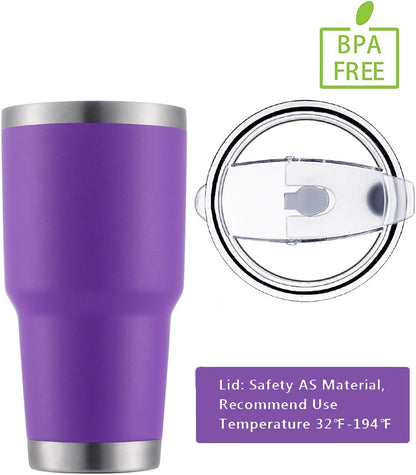 D·S 30 oz Navy Tumbler Double Wall Vacuum Insulated Travel Coffee Mug | Double Wall Vacuum Suit Cold and Hot Drink Fits in standard car cup holders With Splash-Proof Lid