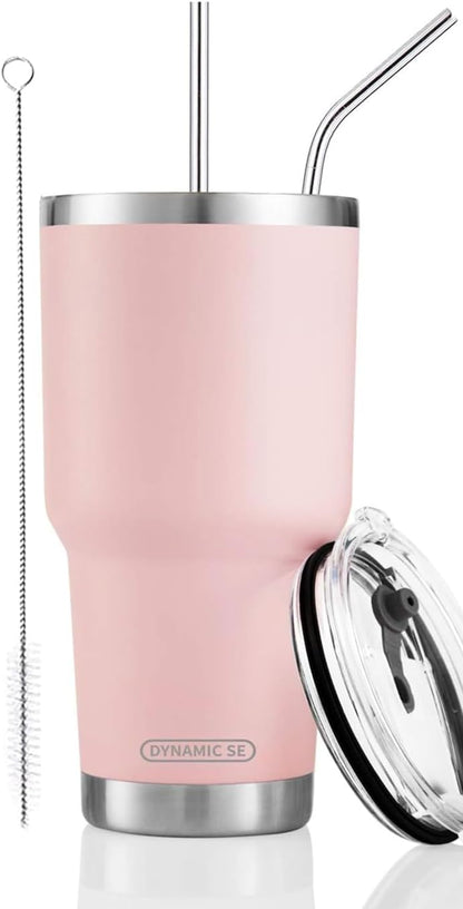 D·S 30 oz Navy Tumbler Double Wall Vacuum Insulated Travel Coffee Mug | Double Wall Vacuum Suit Cold and Hot Drink Fits in standard car cup holders With Splash-Proof Lid