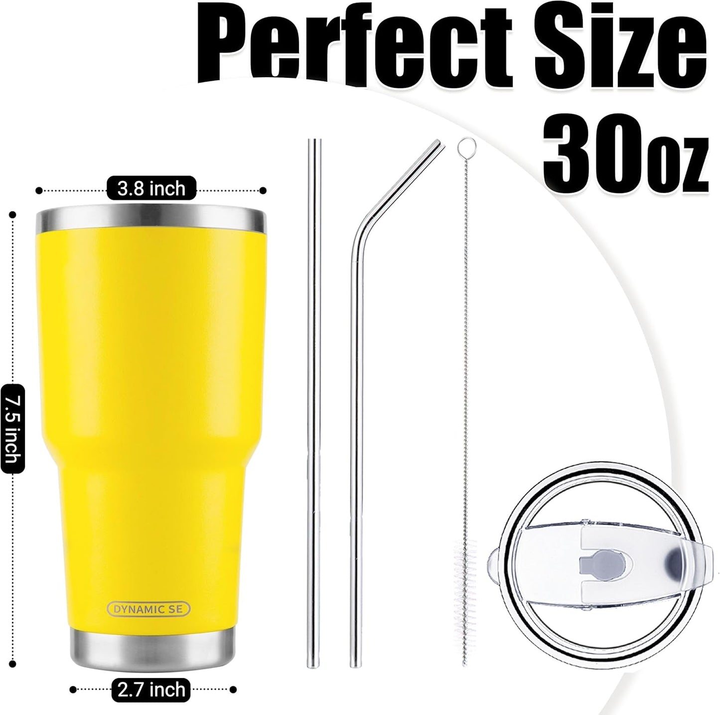 D·S 30 oz Navy Tumbler Double Wall Vacuum Insulated Travel Coffee Mug | Double Wall Vacuum Suit Cold and Hot Drink Fits in standard car cup holders With Splash-Proof Lid