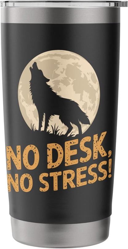 No Desk No Stress Digital Nomads Spirit Stainless Steel Insulated Tumbler