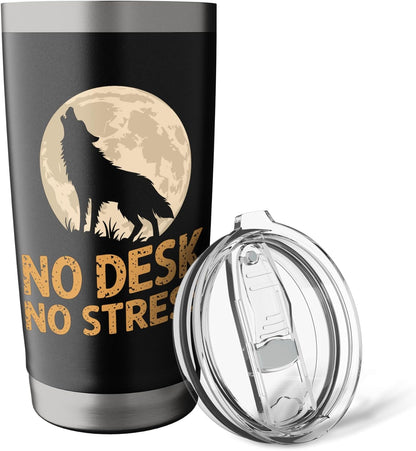 No Desk No Stress Digital Nomads Spirit Stainless Steel Insulated Tumbler