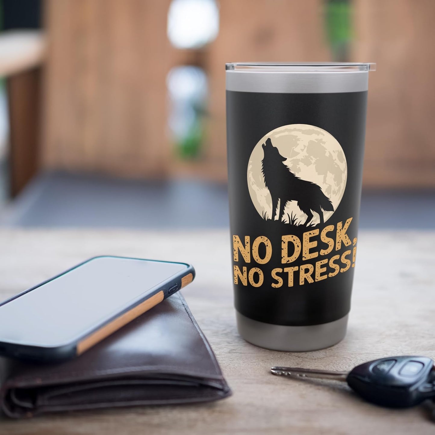 No Desk No Stress Digital Nomads Spirit Stainless Steel Insulated Tumbler