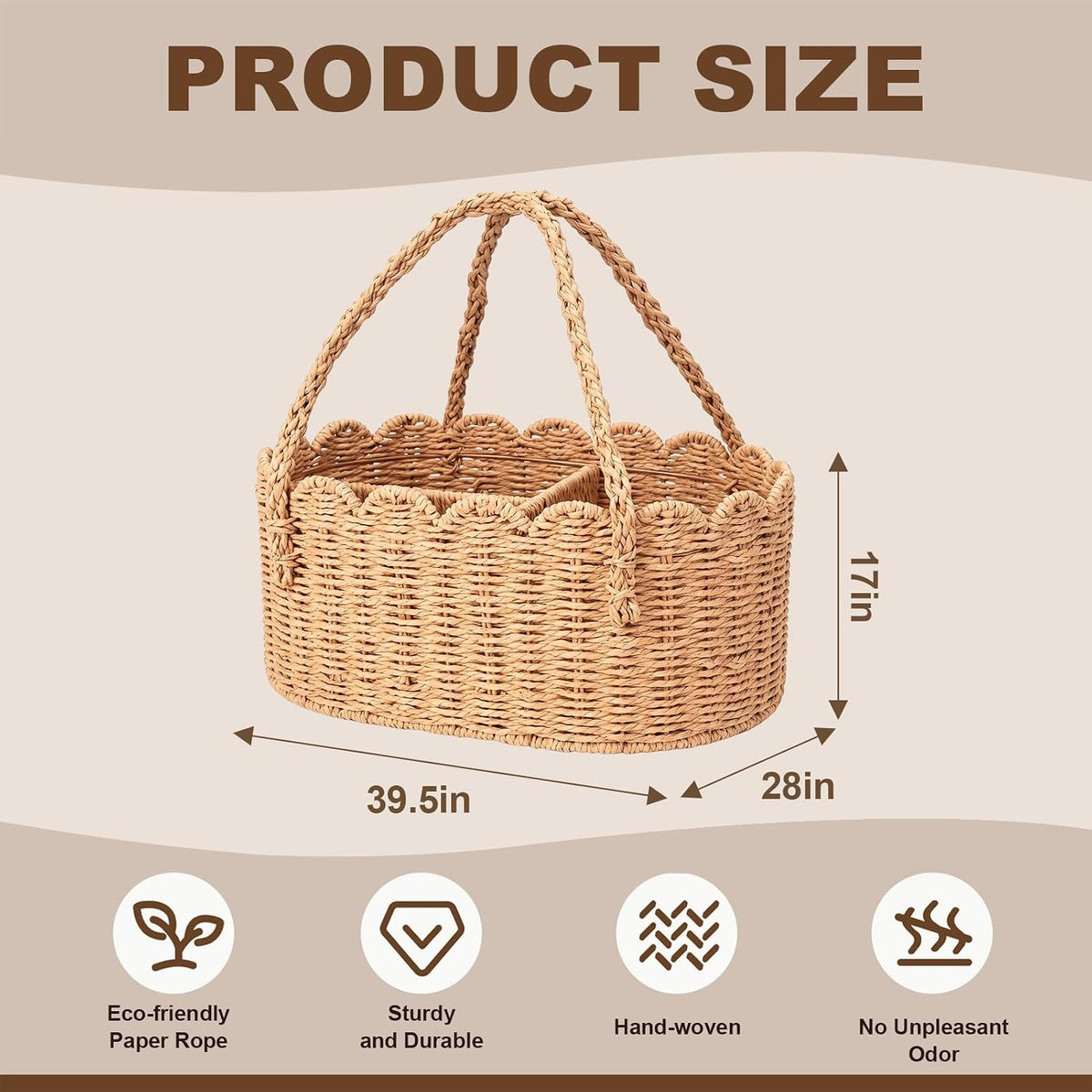 Sanwarm Diaper Caddy Organizer Foldable Portable Storage Basket Newborn
