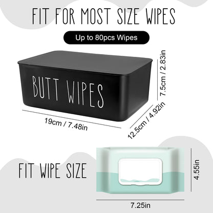 Baby Wipes Dispenser 7.48" L x 4.52" W x 2.75" H (19x11.5x7cm)