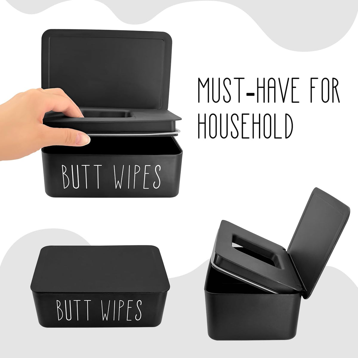 Baby Wipes Dispenser 7.48" L x 4.52" W x 2.75" H (19x11.5x7cm)