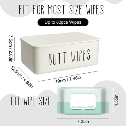Baby Wipes Dispenser 7.48" L x 4.52" W x 2.75" H (19x11.5x7cm)