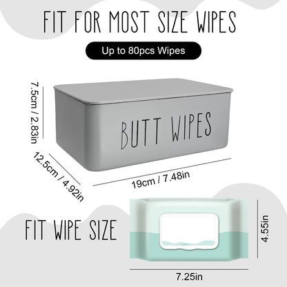 Baby Wipes Dispenser 7.48" L x 4.52" W x 2.75" H (19x11.5x7cm)
