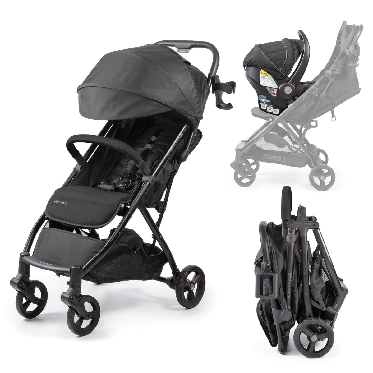 Ingenuity Universal Convenience Stroller Rain Cover, Baby Weather Shield for Rain, Wind & Snow, Fits Most Strollers with Car Seat, Vented Airflow, High Visibility, Easy Install & Storage – Clear