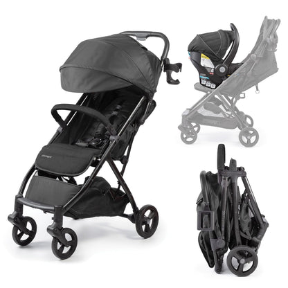 Ingenuity Universal Convenience Stroller Rain Cover, Baby Weather Shield for Rain, Wind & Snow, Fits Most Strollers with Car Seat, Vented Airflow, High Visibility, Easy Install & Storage – Clear