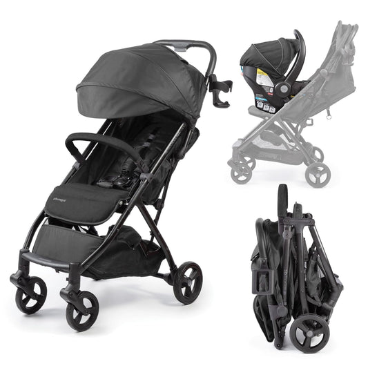 Ingenuity Universal Convenience Stroller Rain Cover, Baby Weather Shield for Rain, Wind & Snow, Fits Most Strollers with Car Seat, Vented Airflow, High Visibility, Easy Install & Storage – Clear