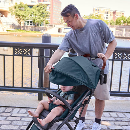 Ingenuity Universal Convenience Stroller Rain Cover, Baby Weather Shield for Rain, Wind & Snow, Fits Most Strollers with Car Seat, Vented Airflow, High Visibility, Easy Install & Storage – Clear