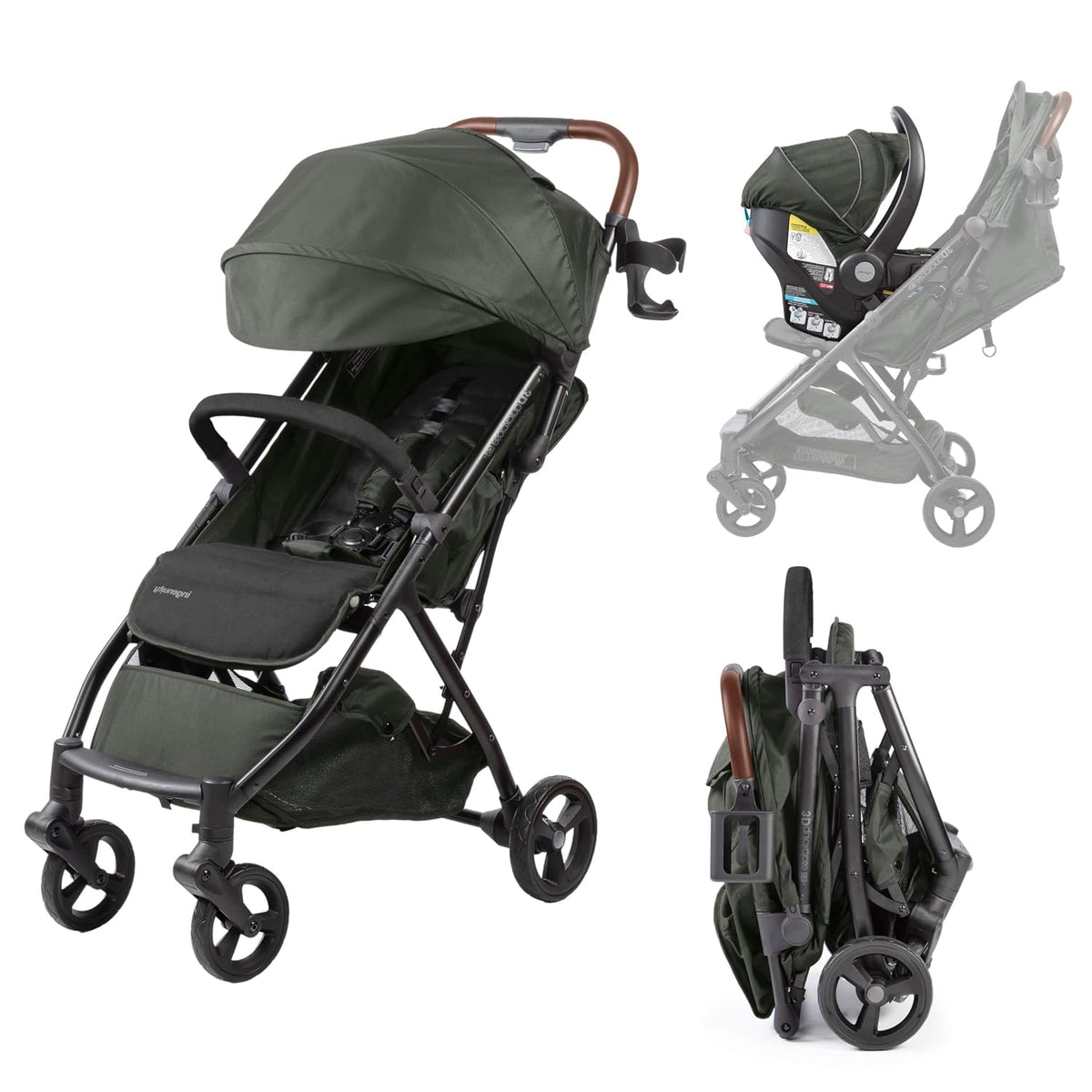 Ingenuity Universal Convenience Stroller Rain Cover, Baby Weather Shield for Rain, Wind & Snow, Fits Most Strollers with Car Seat, Vented Airflow, High Visibility, Easy Install & Storage – Clear