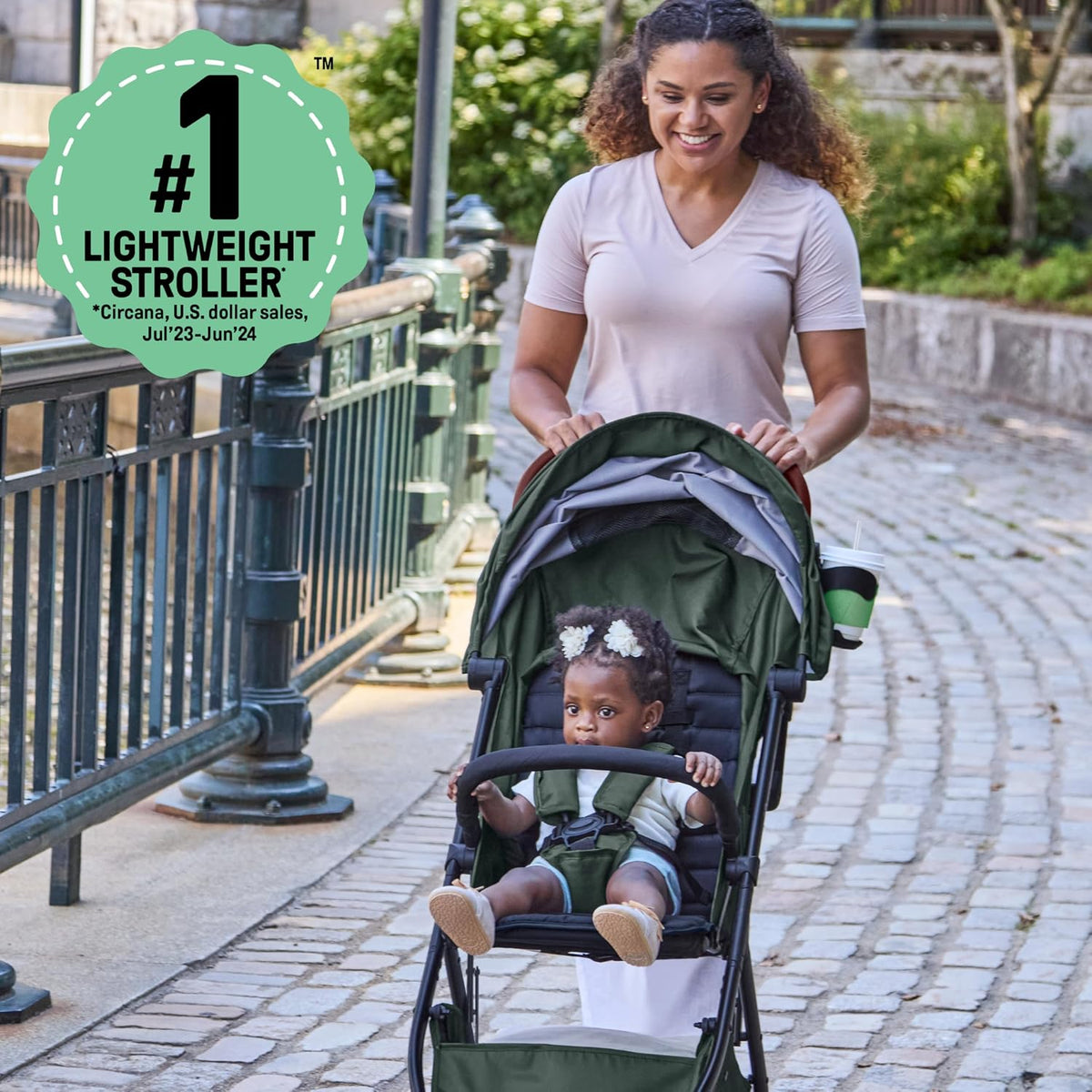 Ingenuity Universal Convenience Stroller Rain Cover, Baby Weather Shield for Rain, Wind & Snow, Fits Most Strollers with Car Seat, Vented Airflow, High Visibility, Easy Install & Storage – Clear